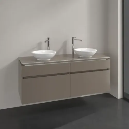 Villeroy & Boch Legato Тумба под раковину, 4 выдвижных ящика, 1400 x 550 x 500 mm, Truffle Grey / Truffle Grey B59200VG