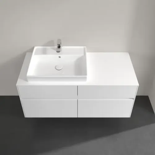 Villeroy & Boch Collaro Тумба под раковину, 4 выдвижных ящика, 1200 x 548 x 500 mm, Glossy White / Glossy White C08200DH