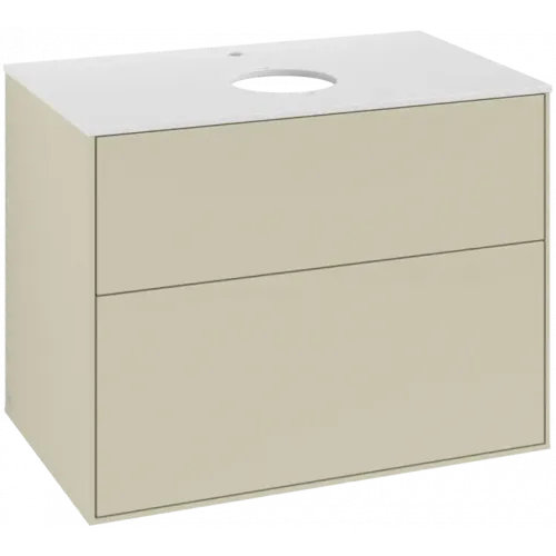 Villeroy & Boch Finion Тумба под раковину, 2 выдвижных ящика, 800 x 603 x 501 mm, Silk Grey Matt Lacquer F75100HJ