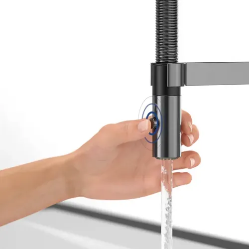 Villeroy & Boch Steel Expert Compact Однорычажный смеситель для мойки Однорычажный смеситель для мойки, выкл Нержавеющая сталь, Антрацит 92730005