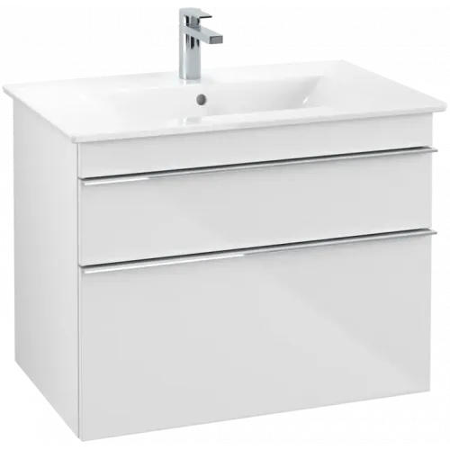 Villeroy & Boch Venticello Тумба под раковину, 2 выдвижных ящика, 753 x 590 x 502 mm, Glossy White / Glossy White A92501DH