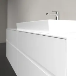 Villeroy & Boch Collaro Тумба под раковину, с подсветкой, 4 выдвижных ящика, 1600 x 548 x 500 mm, Glossy White / Glossy White C027B0DH