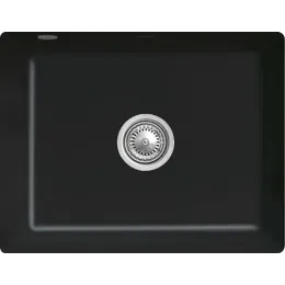 Villeroy & Boch Subway 60 SU Мойка под столешницу, включая Комплект слива с ручным управлением, выкл Керамика, 545 x 440 mm, Ebony CeramicPlus 331001S5