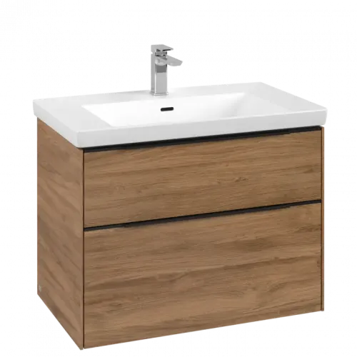 Villeroy & Boch Subway 3.0 Тумба под раковину, 2 выдвижных ящика, 772 x 576 x 478 mm, Oak Kansas C57401RH