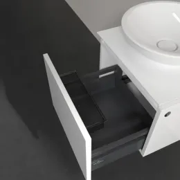 Villeroy & Boch Legato Тумба под раковину, 1 выдвижной ящик, 450 x 380 x 500 mm, Glossy White / Glossy White B56500DH