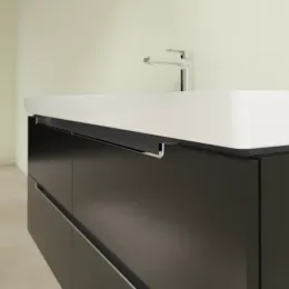 Villeroy & Boch Subway 2.0 Тумба под раковину, 4 выдвижных ящика, 1287 x 520 x 449 mm, Black Matt Lacquer A69810PD