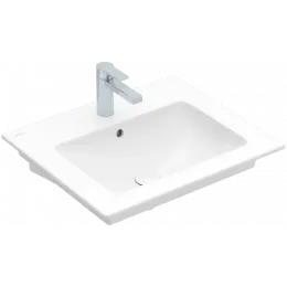 Villeroy & Boch Venticello Pаковина, 600 x 500 x 165 mm, Альпийский белый, с переливом, шлифованный 4124G601