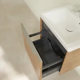 Villeroy & Boch Subway 3.0 Тумба под раковину, с подсветкой, 1 выдвижной ящик, 473 x 429 x 408 mm, Oak Kansas C580L0RH