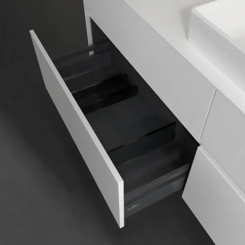 Villeroy & Boch Collaro Тумба под раковину, 4 выдвижных ящика, 1600 x 548 x 500 mm, Glossy White / Glossy White C02700DH