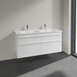 Villeroy & Boch Venticello Тумба под раковину, 4 выдвижных ящика, 1253 x 590 x 502 mm, Glossy White / Glossy White A93002DH