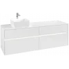 Villeroy & Boch Collaro Тумба под раковину, с подсветкой, 4 выдвижных ящика, 1600 x 548 x 500 mm, Glossy White / Glossy White C050B0DH
