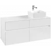 Villeroy & Boch Collaro Тумба под раковину, 4 выдвижных ящика, 1200 x 548 x 500 mm, Glossy White / Glossy White C04300DH