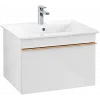 Villeroy & Boch Venticello Тумба под раковину, 1 выдвижной ящик, 603 x 420 x 502 mm, Glossy White / Glossy White A93305DH