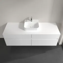 Villeroy & Boch Collaro Тумба под раковину, 4 выдвижных ящика, 1600 x 548 x 500 mm, Glossy White / Glossy White C10400DH