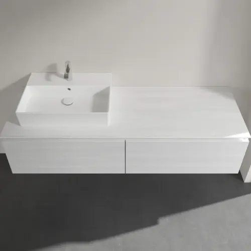 Villeroy & Boch Legato Тумба под раковину, 2 выдвижных ящика, 1600 x 380 x 500 mm, White Wood / White Wood B67200E8