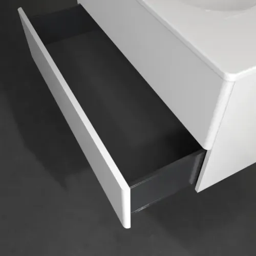 Villeroy & Boch Antao Тумба под раковину, 2 выдвижных ящика, 988 x 504 x 496 mm, лицевая поверхность без текстурированной отделки, Glossy White Lacquer K05000GF