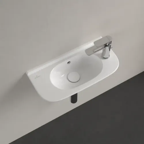 Villeroy & Boch O.novo Раковина компактная, 500 x 250 x 175 mm, Альпийский белый, с переливом 53615301