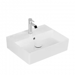 Villeroy & Boch Memento 2.0 Pаковина, 500 x 420 x 140 mm, Альпийский белый CeramicPlus, с переливом, шлифованный 4A225GR1