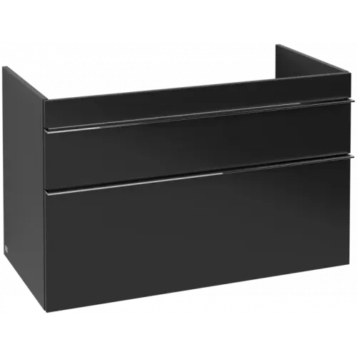 Villeroy & Boch Venticello Тумба под раковину, 2 выдвижных ящика, 953 x 590 x 502 mm, Black Matt Lacquer / Black Matt Lacquer A92701PD