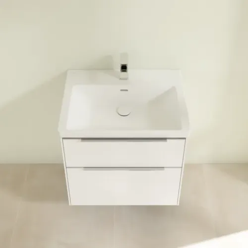 Villeroy & Boch Subway 3.0 Тумба под раковину, 2 выдвижных ящика, 622 x 576 x 478 mm, Pure White C57600VF