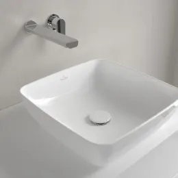 Villeroy & Boch Artis Раковина для установки на столешницу, 410 x 410 x 130 mm, Альпийский белый, без перелива 41784101