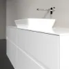Villeroy & Boch Collaro Тумба под раковину, с подсветкой, 4 выдвижных ящика, 1400 x 548 x 500 mm, Glossy White / Glossy White C116B0DH