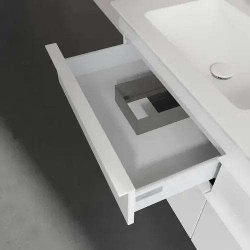 Villeroy & Boch Venticello Тумба под раковину, 4 выдвижных ящика, 1253 x 590 x 502 mm, Glossy White / Glossy White A93002DH