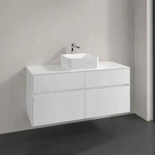 Villeroy & Boch Collaro Тумба под раковину, 4 выдвижных ящика, 1200 x 548 x 500 mm, Glossy White / Glossy White C04100DH