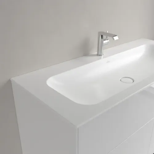 Villeroy & Boch Finion Pаковина для установки на тумбу, 1200 x 500 x 160 mm, Stone White CeramicPlus, со скрытым переливом, нешлифованный 4164CBRW