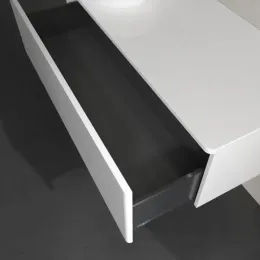 Villeroy & Boch Antao Тумба под раковину, с подсветкой, 1 выдвижной ящик, 1200 x 360 x 500 mm, лицевая поверхность без текстурированной отделки, Glossy White Lacquer / Glossy White Lacquer L33010GF