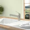 Villeroy & Boch Junis Shower Однорычажный смеситель для мойки Однорычажный смеситель для мойки, выкл Нержавеющая сталь, Сплошная нержавеющая сталь 928100LC