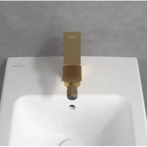 Смеситель Villeroy & Boch Architectura Square TVB12500100076 для биде, золото сатинированное TVB12500100076