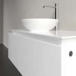 Villeroy & Boch Legato Тумба под раковину, с подсветкой, 1 выдвижной ящик, 1000 x 380 x 500 mm, Glossy White / Glossy White B571L0DH