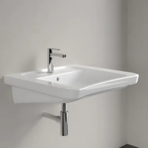 Villeroy & Boch ViCare Pаковина ViCare, 650 x 550 x 190 mm, Альпийский белый, с переливом 51786701