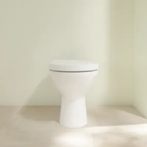 Villeroy & Boch O.novo Унитаз с вертикальным смывом, напольный, Альпийский белый CeramicPlus 565710R1