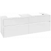 Villeroy & Boch Collaro Тумба под раковину, 4 выдвижных ящика, 1600 x 548 x 500 mm, Glossy White / Glossy White C02100DH
