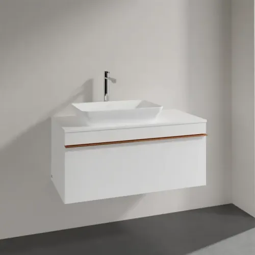Villeroy & Boch Venticello Тумба под раковину, 1 выдвижной ящик, 957 x 436 x 502 mm, Glossy White / Glossy White A94705DH