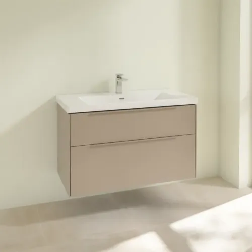 Villeroy & Boch Subway 3.0 Тумба под раковину, 2 выдвижных ящика, 973 x 576 x 478 mm, Taupe C57002VM