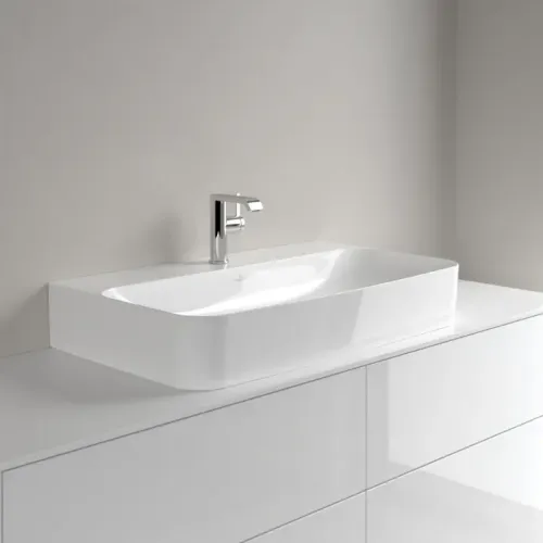 Villeroy & Boch Finion Pаковина, 800 x 470 x 165 mm, Альпийский белый CeramicPlus, без перелива, шлифованный 41688LR1