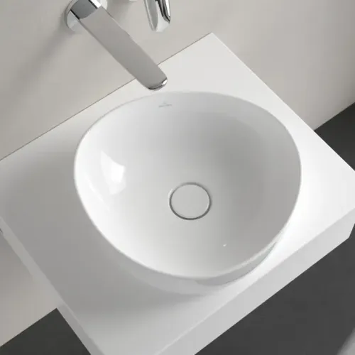 Villeroy & Boch Antao Раковина для установки на столешницу, 400 x 395 x 146 mm, Альпийский белый CeramicPlus, без перелива 4A7240R1