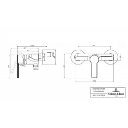 Смеситель для душа Villeroy & Boch Architectura однорычажный TVS10300100061
