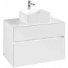 Villeroy & Boch Collaro Тумба под раковину, 2 выдвижных ящика, 800 x 548 x 500 mm, Glossy White / Glossy White C03700DH
