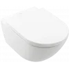 Villeroy & Boch Subway 3.0 Унитаз с открытым смывным краем, настенный, с TwistFlush, Альпийский белый CeramicPlus 4670T0R1