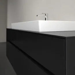 Villeroy & Boch Collaro Тумба под раковину, 4 выдвижных ящика, 1600 x 548 x 500 mm, Black Matt Lacquer / Black Matt Lacquer C03100PD