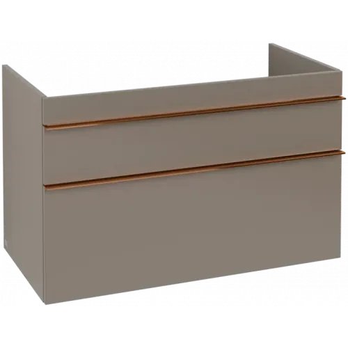 Villeroy & Boch Venticello Тумба под раковину, 2 выдвижных ящика, 953 x 590 x 502 mm, Truffle Grey / Truffle Grey A92705VG