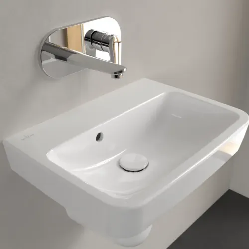 Villeroy & Boch O.novo Раковина компактная, 500 x 370 x 160 mm, Альпийский белый, с переливом 43445201