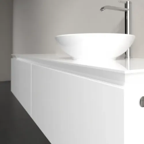 Villeroy & Boch Legato Тумба под раковину, 2 выдвижных ящика, 1600 x 380 x 500 mm, Glossy White / Glossy White B59700DH