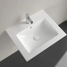 Villeroy & Boch Venticello Pаковина, 600 x 500 x 165 mm, Альпийский белый, с переливом, шлифованный 4124G601