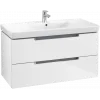 Villeroy & Boch Subway 2.0 Тумба под раковину, 2 выдвижных ящика, 987 x 520 x 449 mm, Glossy White A69710DH