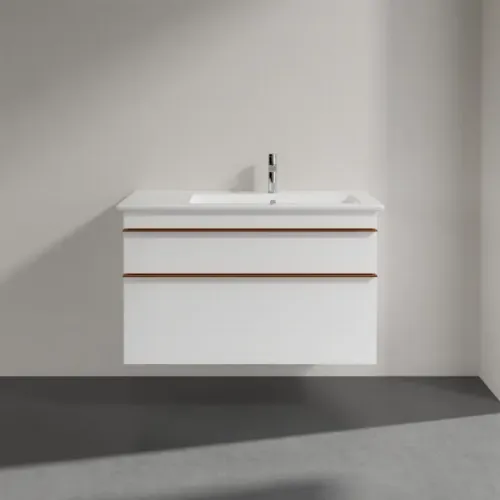 Villeroy & Boch Venticello Тумба под раковину, 2 выдвижных ящика, 953 x 590 x 502 mm, Glossy White / Glossy White A92805DH